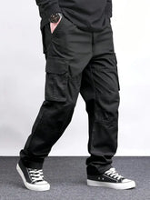 Long Pants Medium and Large Size Zipper Pocket Woven Fabric Multi-Pack Casual Pants